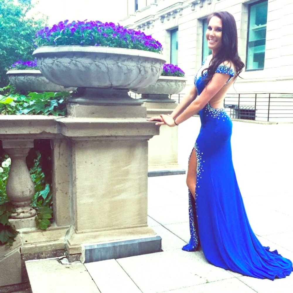 Prom dress w/ slit
